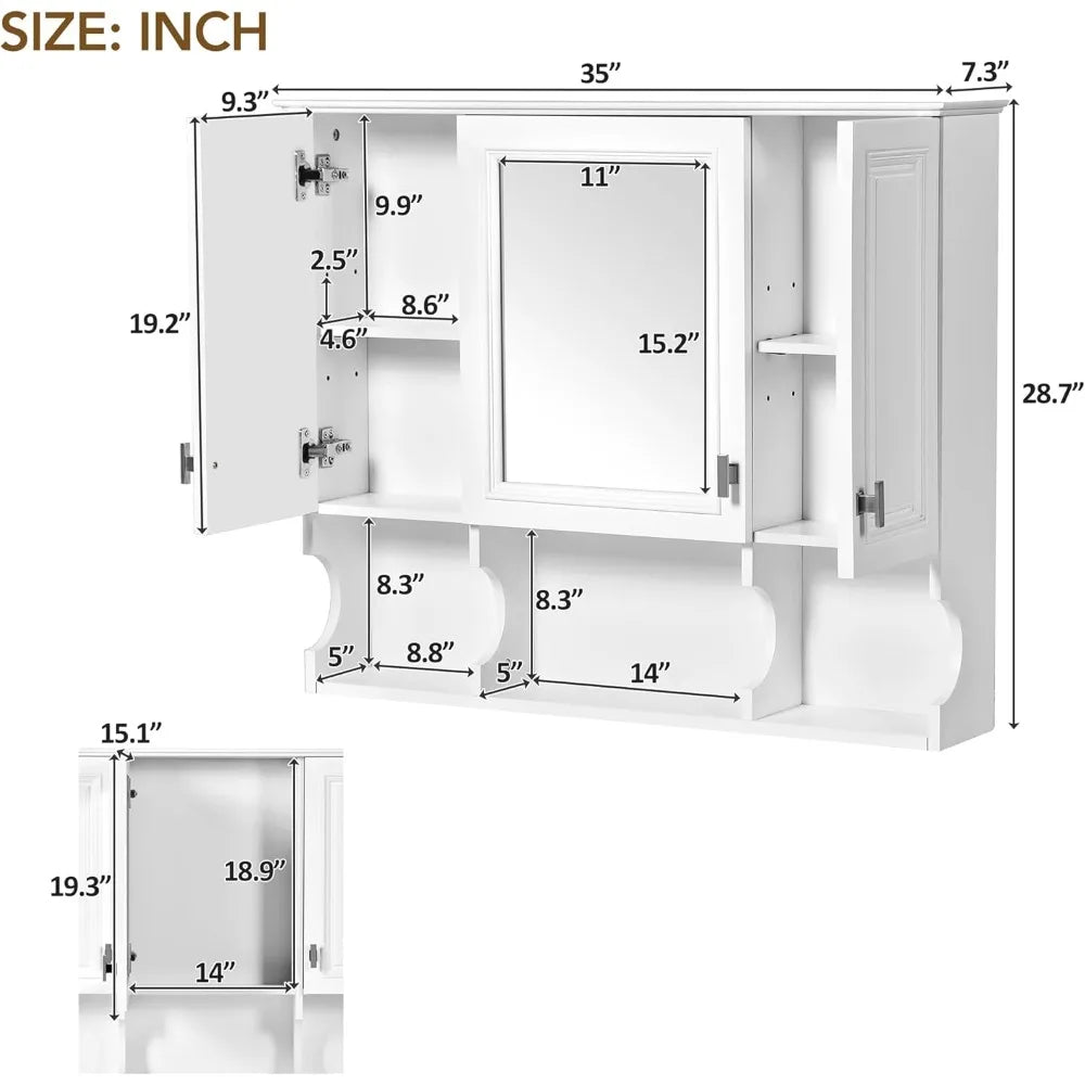Everyday EssentialsOnline Bathroom Wall Cabinet Mirror