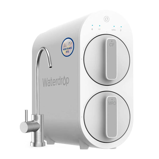 Waterdrop G2 Reverse Osmosis System, 7 Stage Tankless RO Under Sink Water Filter System, 400 GPD, 1:1 Pure to Drain, WD-G2-W