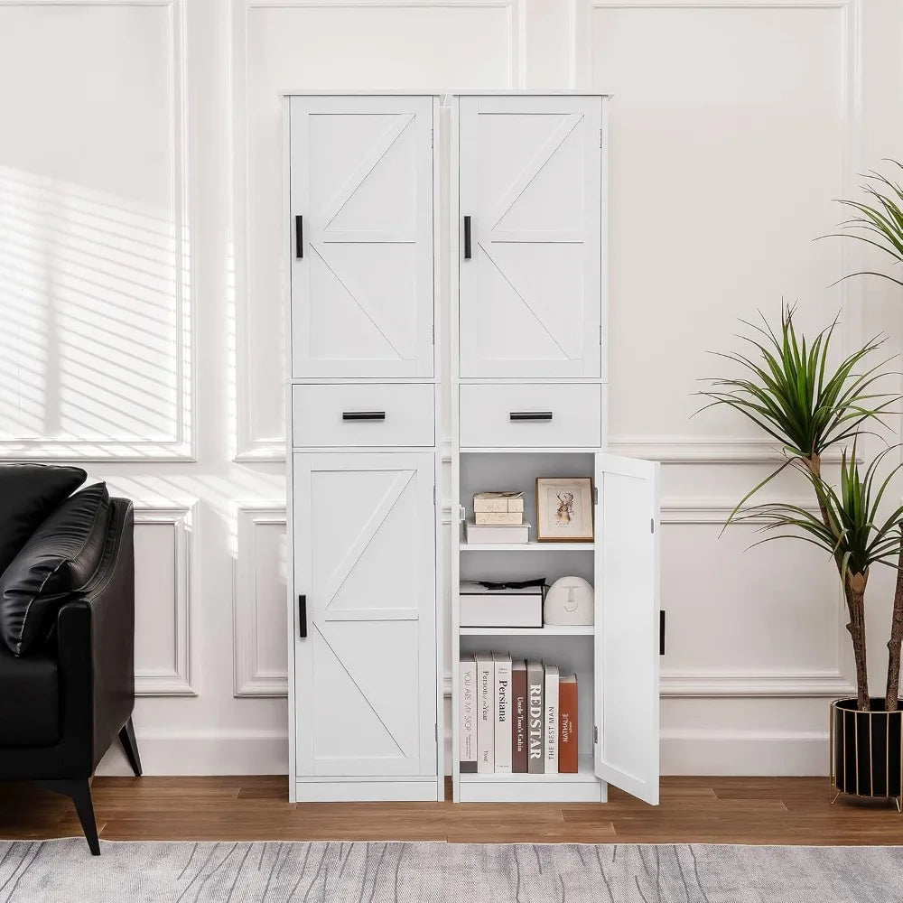 Hign-concerned Bathroom Cabinet With Adjustable Shelves