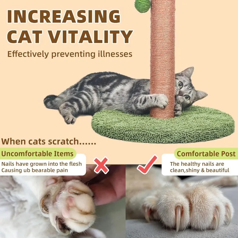 Hign-concerned Cat Scratching Post Indoor Cats Sisal Rope