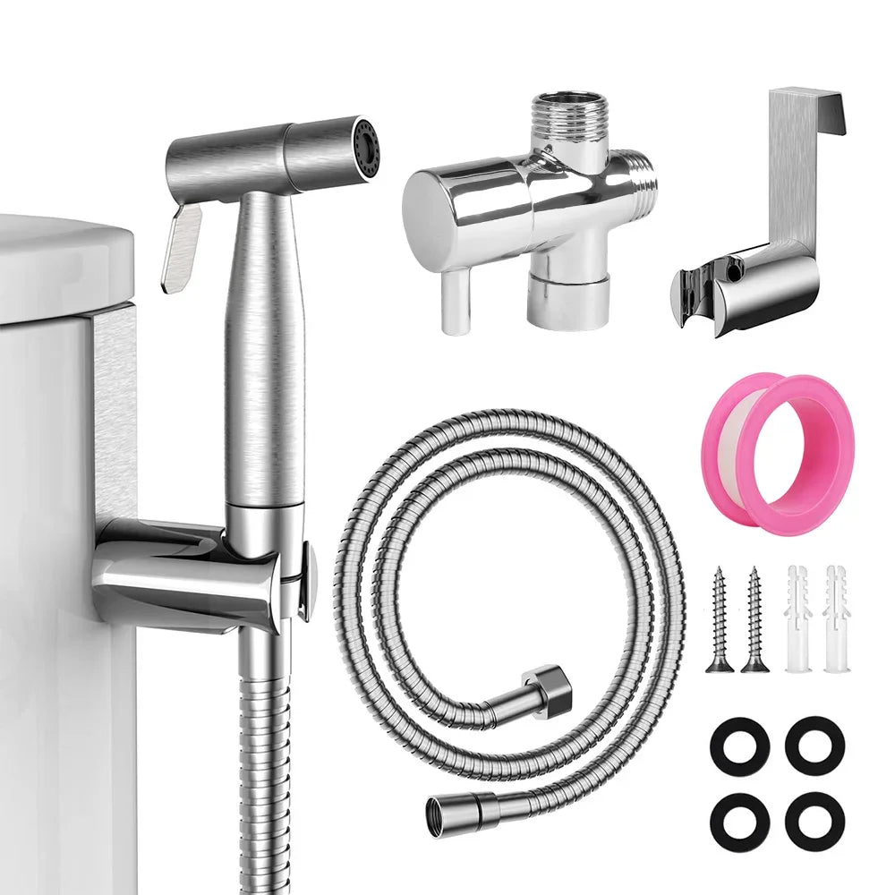 Everyday Essentials Handheld Bidet Sprayer Steel 304