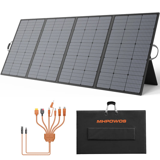 MHPOWOS Foldable Solar Panel 400W Charger For Stations