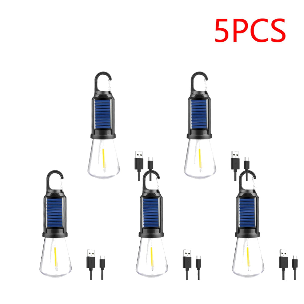 Shunmaii Solar LED Lantern USB Charging Outdoor Camping