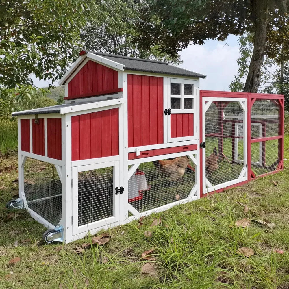 Everyday EssentialsOnline Poultry Coop With Run Nest Boxes