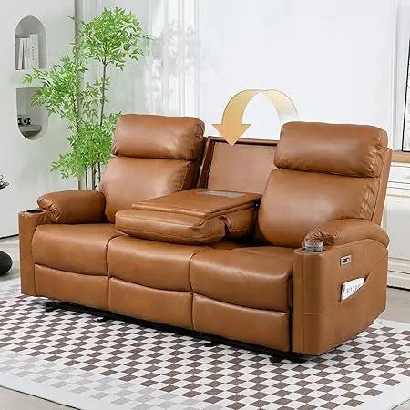 RBXC Power Reclining Sofa Modern Home Theater Seating