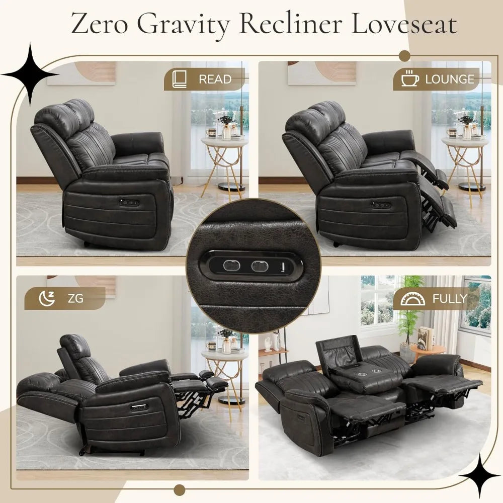 HUANZHUANG Zero Gravity Recliner USB Type C Power Headrest