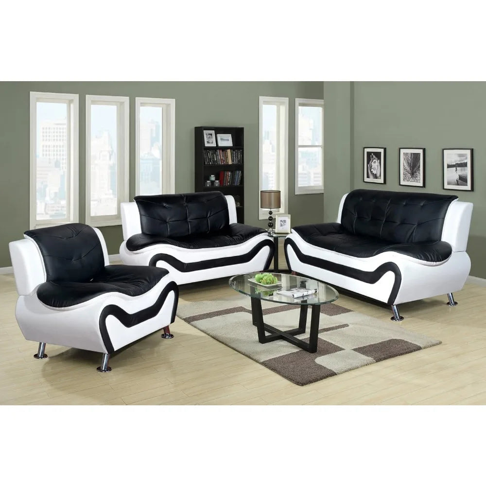 Zhuxiang Aldo Modern Sofa Set With Straight Arm Design
