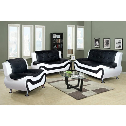 Zhuxiang Aldo Modern Sofa Set With Straight Arm Design