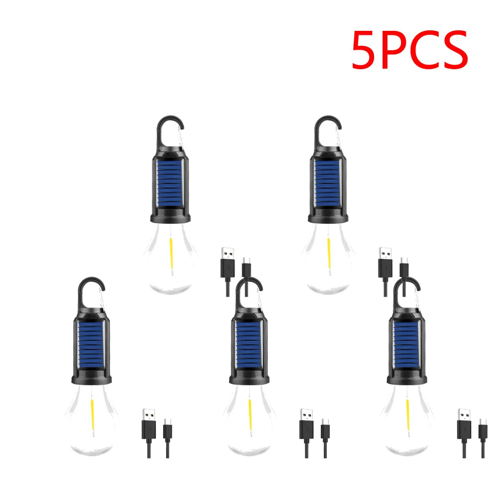 Shunmaii Solar LED Lantern USB Charging Outdoor Camping