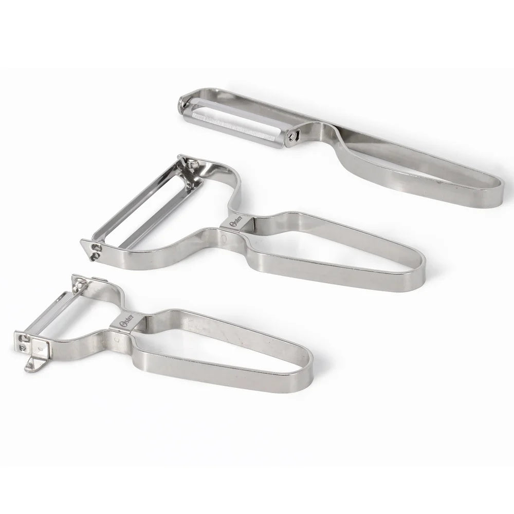 XMSJ 3 Piece Stainless Steel Peeler Set For Kitchen Use