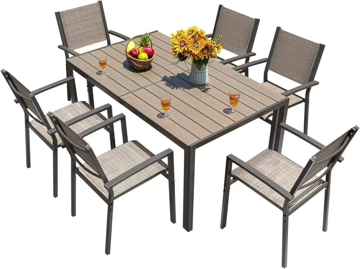 Everyday EssentialsOnline 7 Piece Patio Dining Set