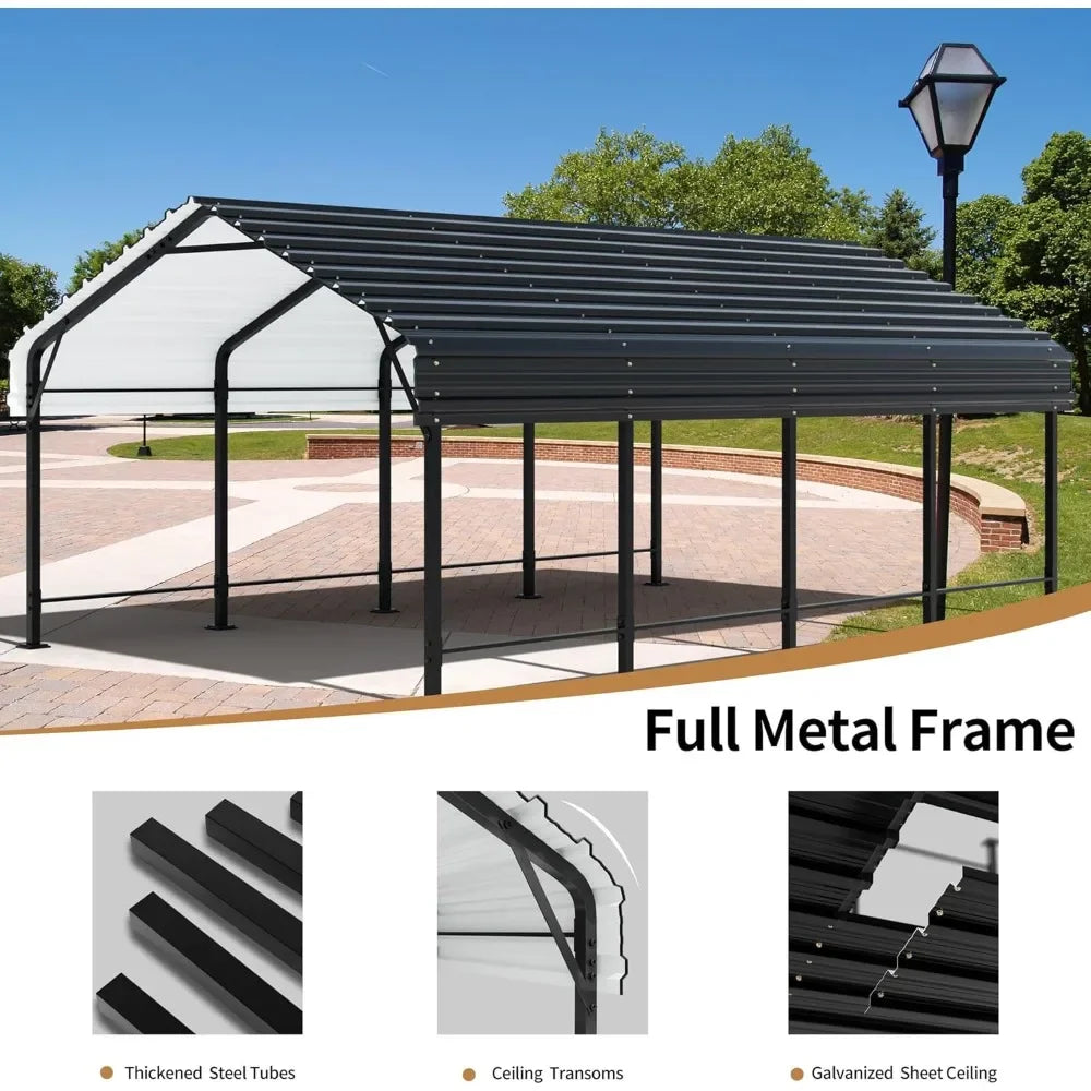Chemical Preservative Heavy Duty Metal Carport Shelter