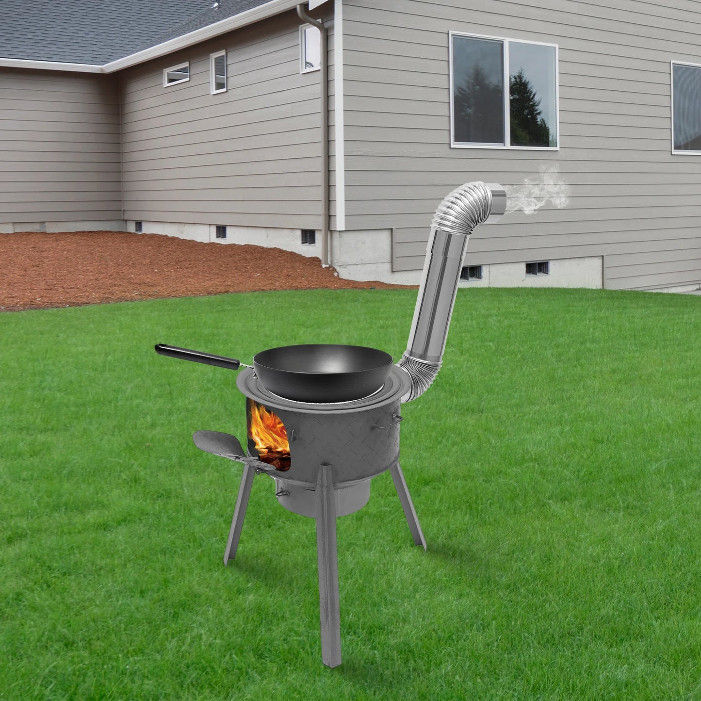 Portable Wood Burning Stove For Camping Outdoor Use