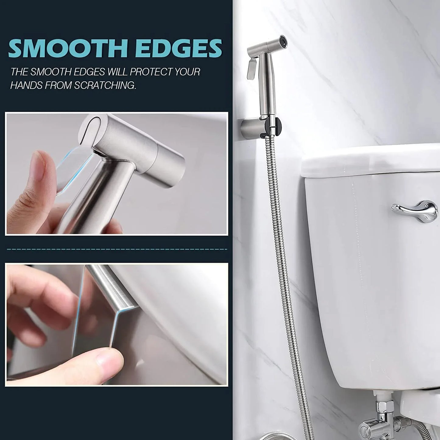 Everyday Essentials Handheld Bidet Sprayer Steel 304