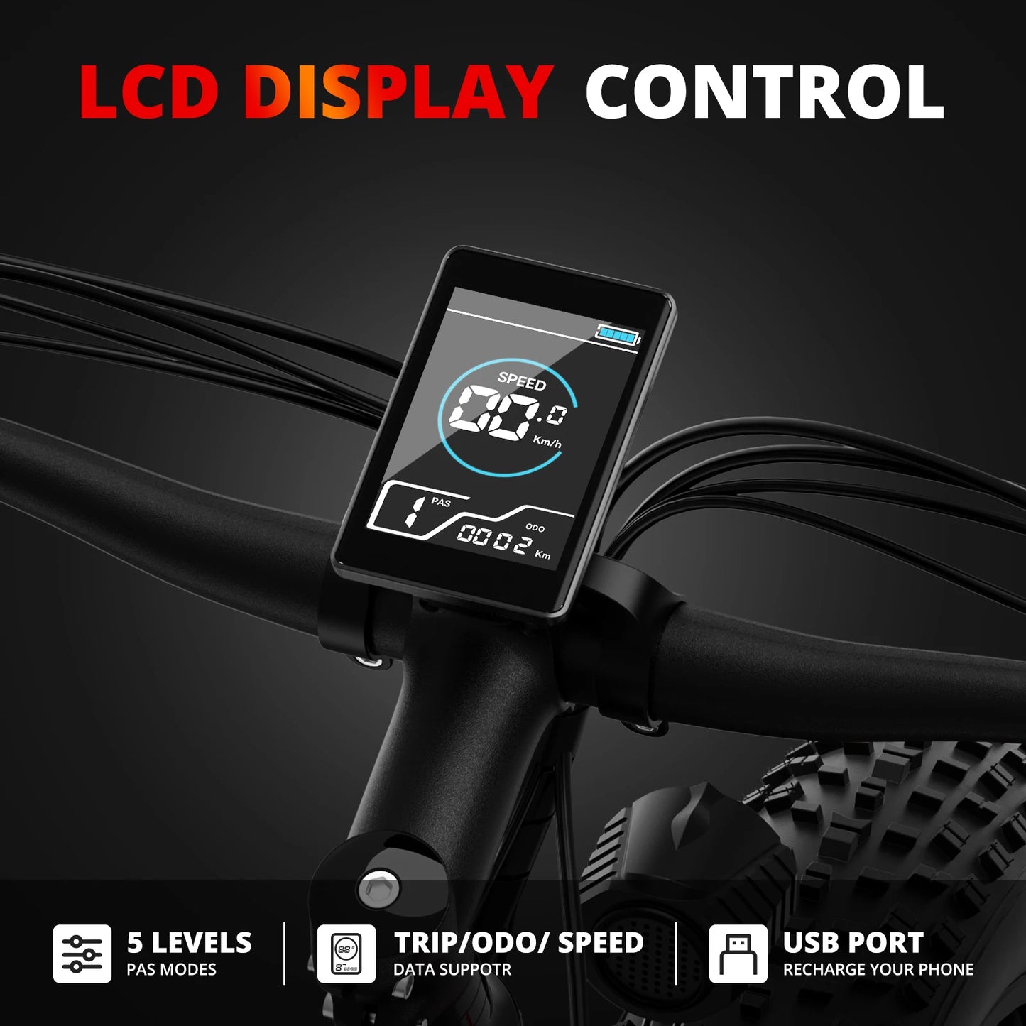 AMYET EB26 Electric Mountain Bike 1500W 48V Dual Shock