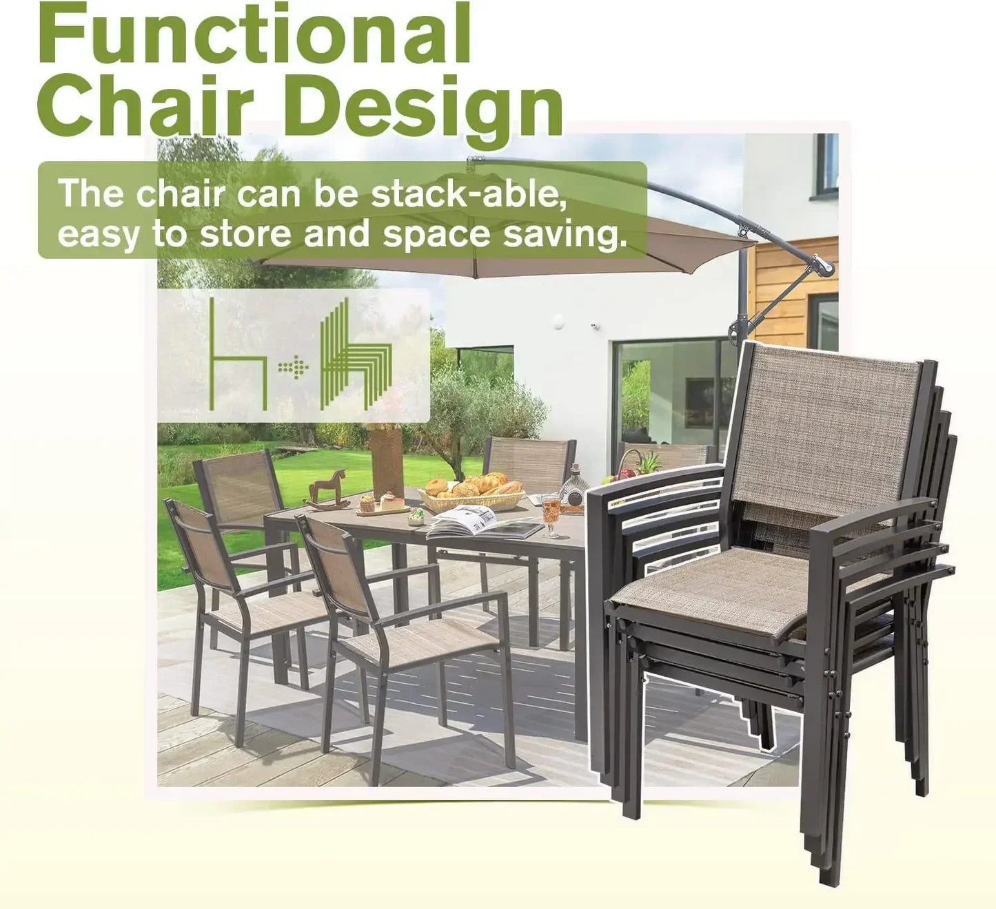 Everyday EssentialsOnline 7 Piece Patio Dining Set