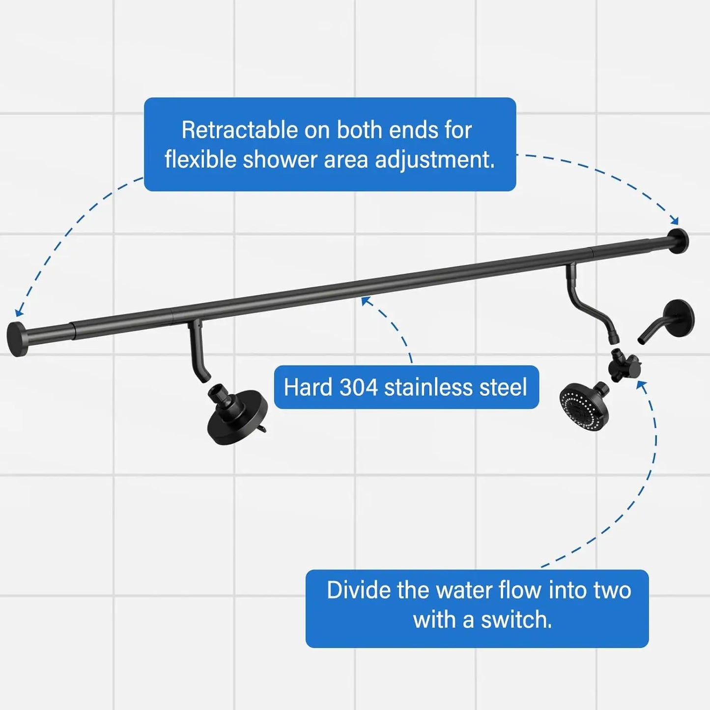 Everyday EssentialsOnline Tandem Shower Head For Couples