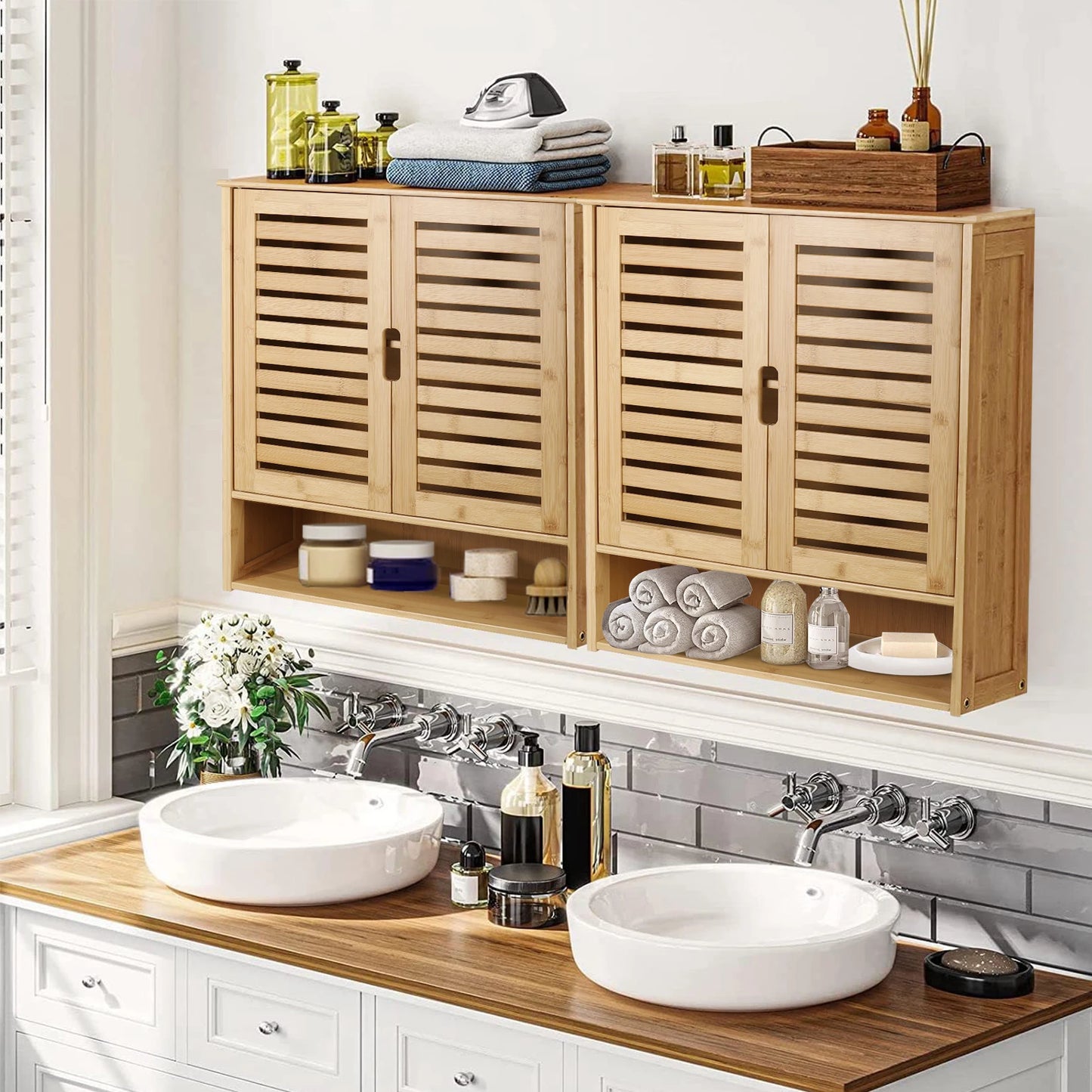 Everyday EssentialsOnline Wall Mounted Cabinet With Shelves