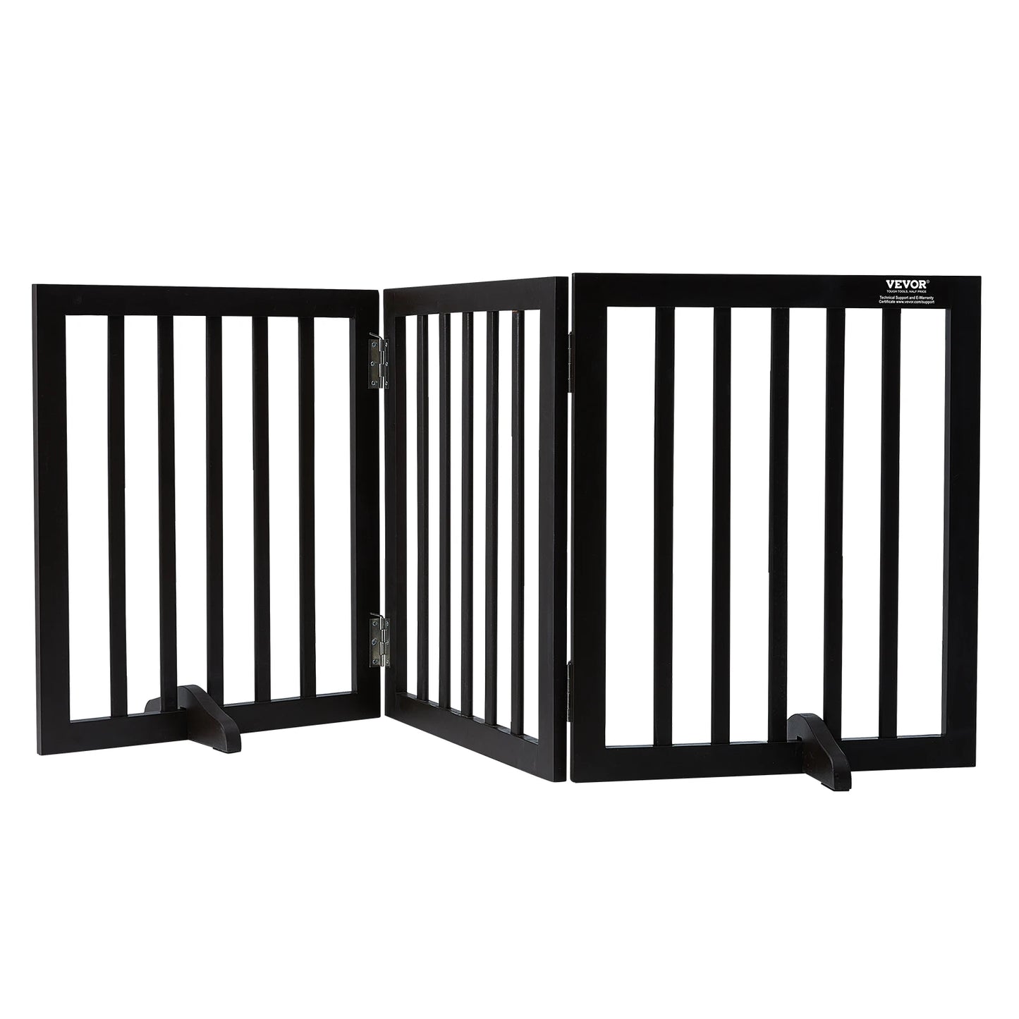 SucceBuy Freestanding Dog Gate Foldable Pet Barrier Narrow
