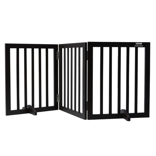 SucceBuy Freestanding Dog Gate Foldable Pet Barrier Narrow