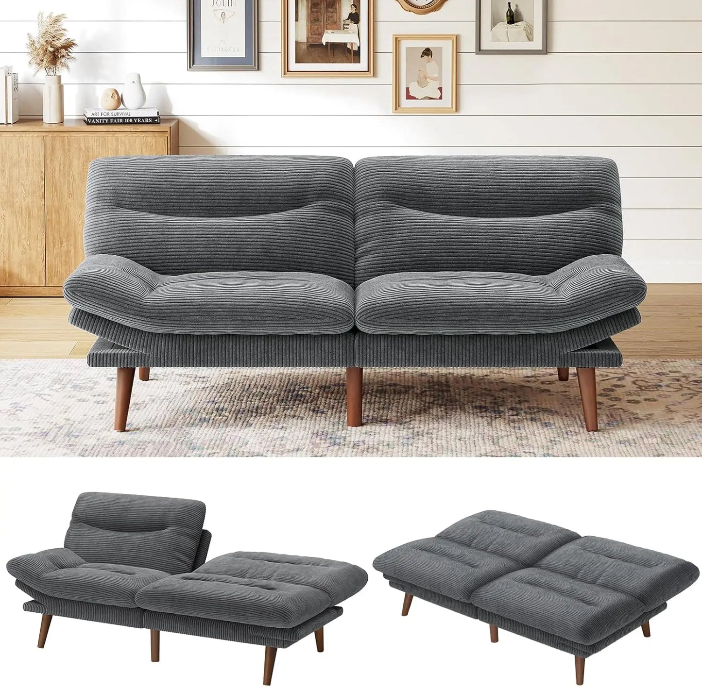 Everyday EssentialsOnline Futon Sofa Bed Adjustable