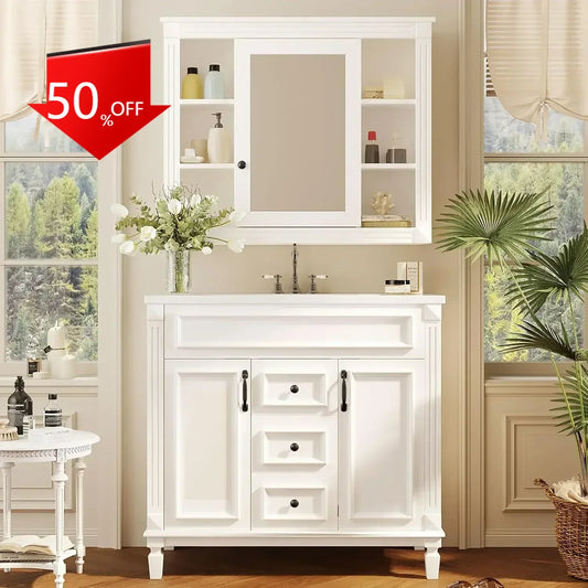Everyday EssentialsOnline Bath Vanity Sink Mirror Cabinet
