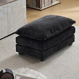 87" Convertible Sectional Sofa,L-Shaped Deep Seat Sofa Couch for Living Room,Modern 2-Seat Loveseat Sofa with Ottoman for Small