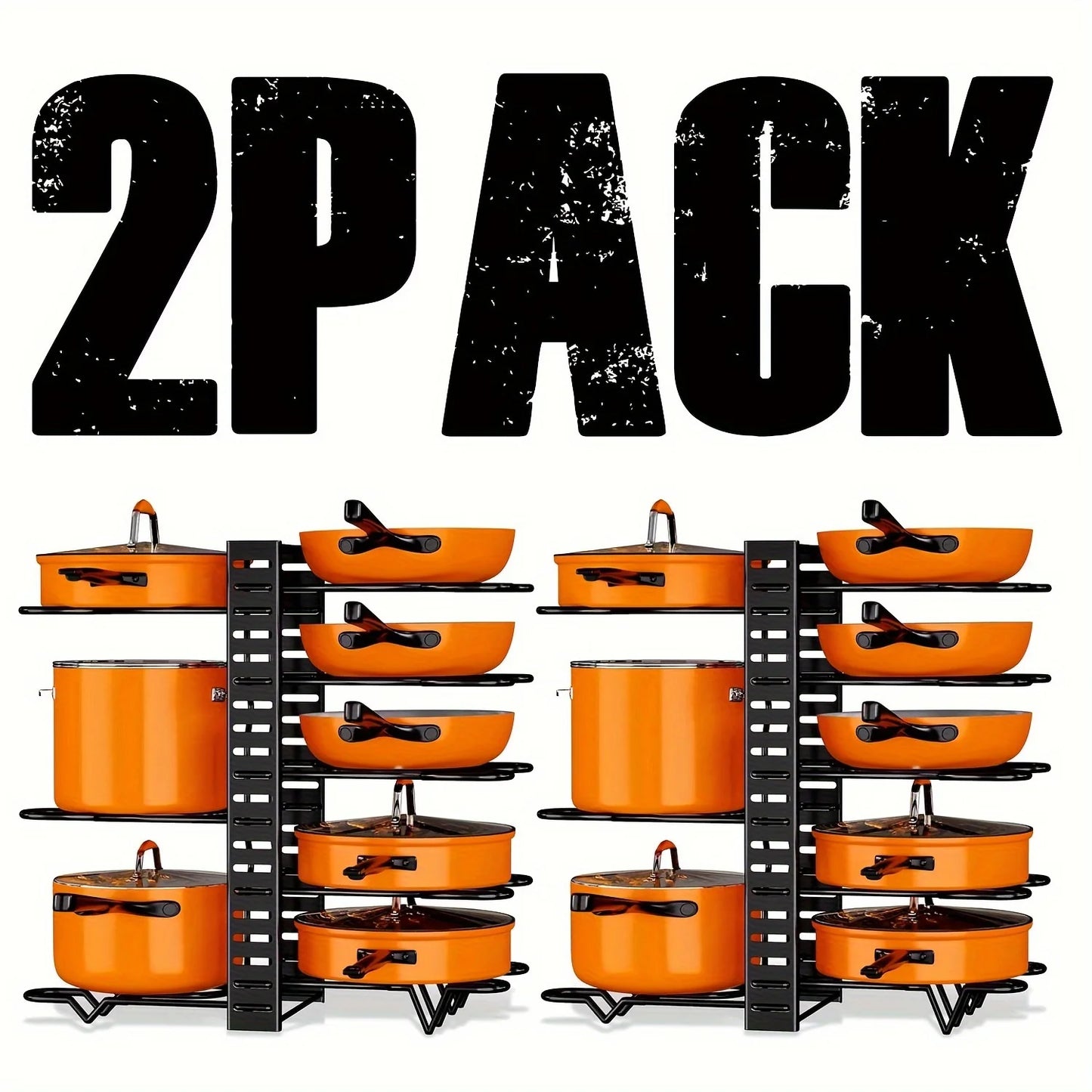 Everyday EssentialsOnline 2 Pack Pot Rack And Lid Holders