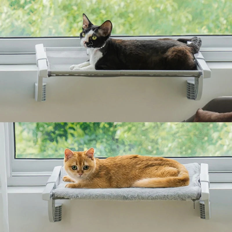 MEWOOFUN Cat Window Bed Adjustable 2 Sided Cushion 18kg