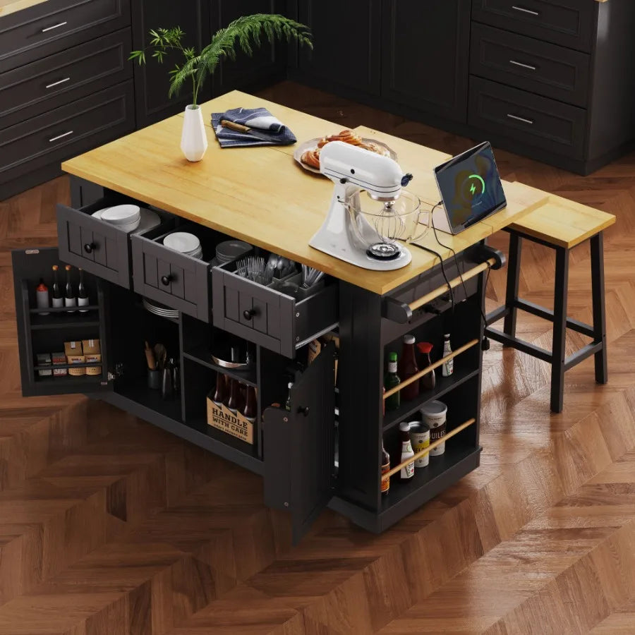 Everyday EssentialsOnline Kitchen Island Drop Leaf Cart