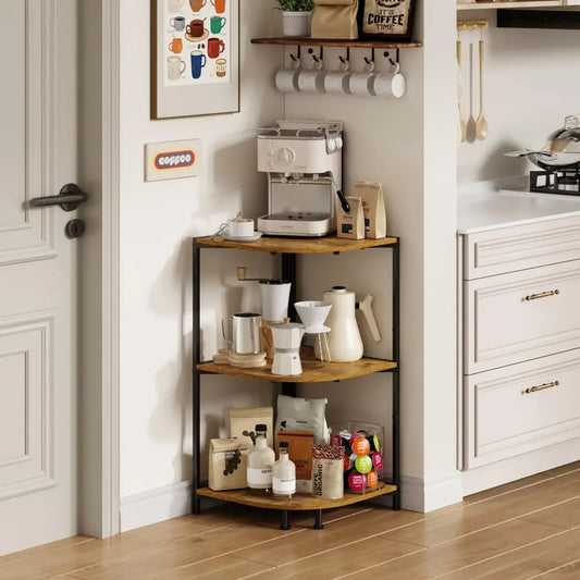 Everyday EssentialsOnline Coffee Bar Shelf 3 Tier Stand