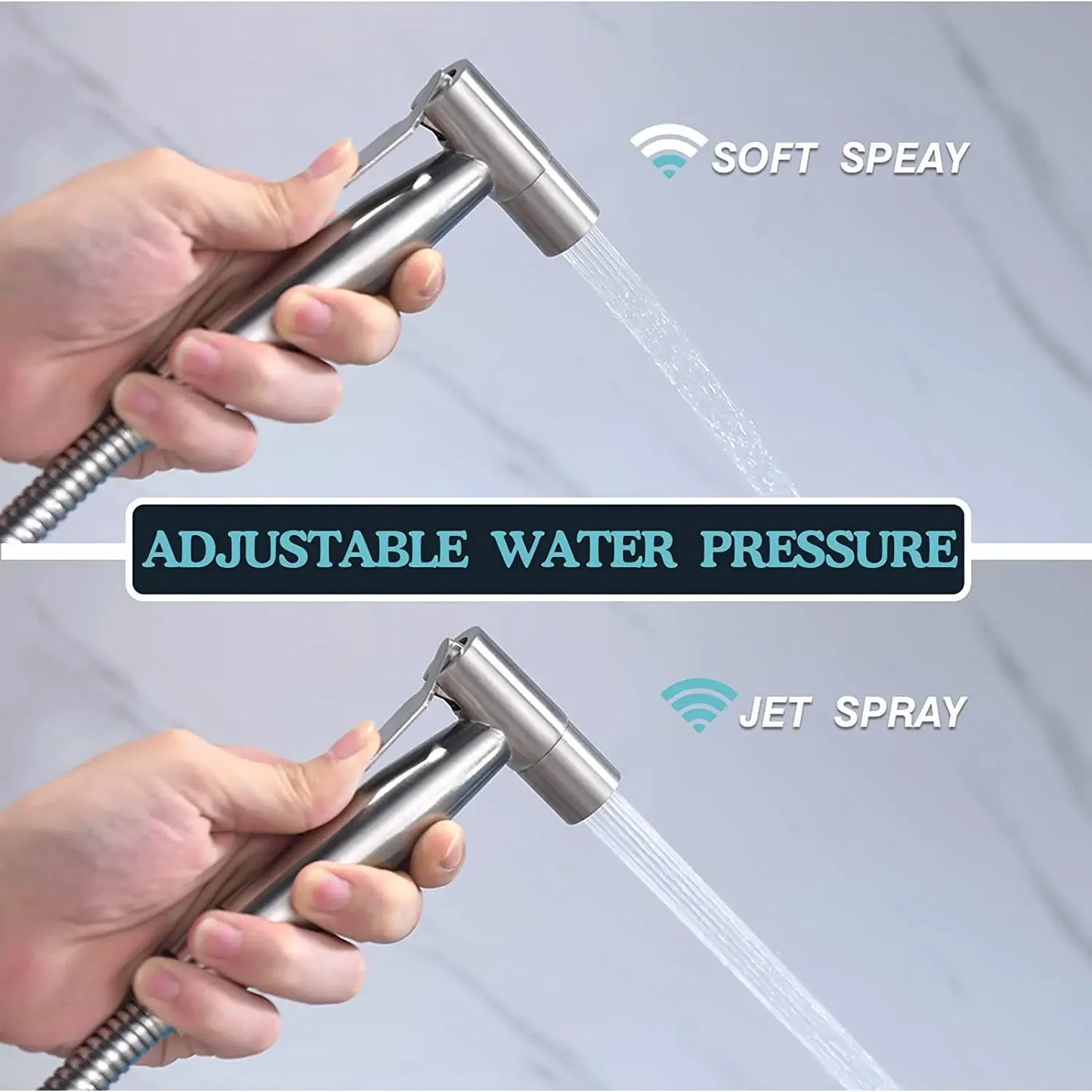 Everyday Essentials Handheld Bidet Sprayer Steel 304