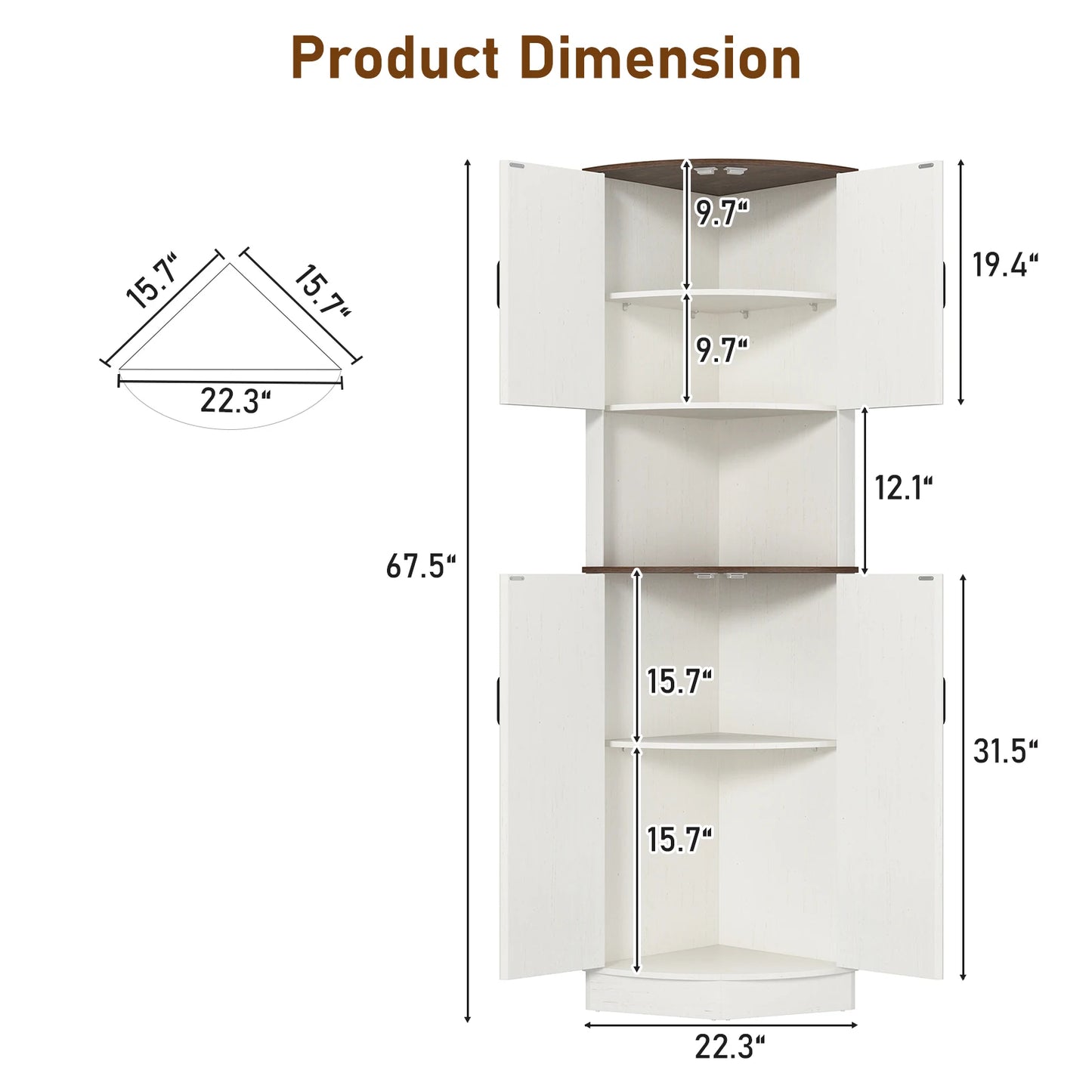 Everyday EssentialsOnline Cabinet With Barn Doors And Shelf