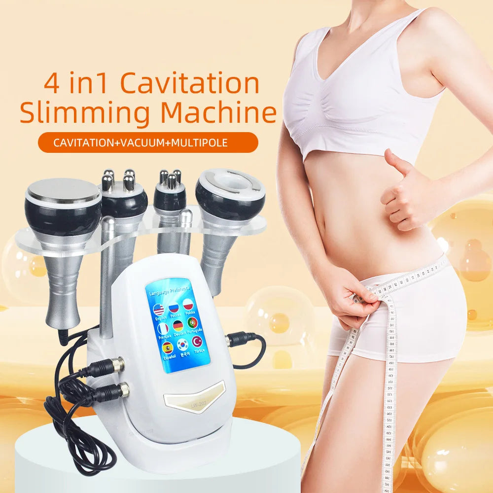 MISSHEARTH 4 In 1 Vacuum Therapy Cavitation RF Fat Remover