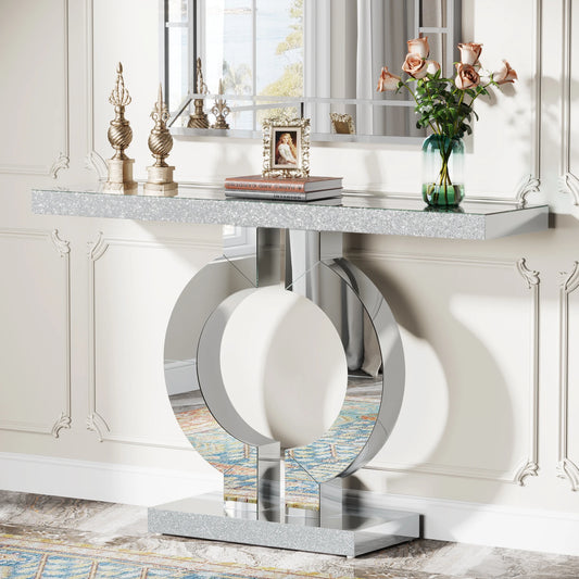 Tribesigns Mirrored Console Table Modern Entryway Decor