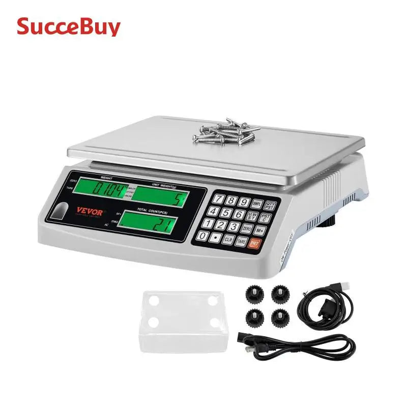 SucceBuy 30kg 1g Precision LCD Digital Counting Scale