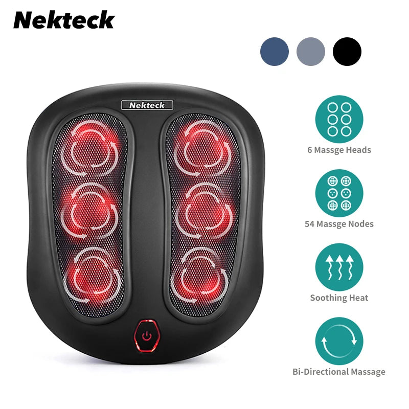 Nekteck Foot Massager With Heat Shiatsu Kneading Pro