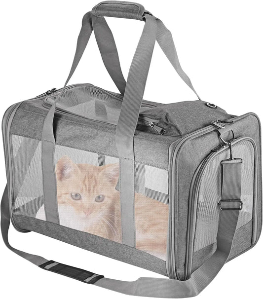 Breed Airline Approved Soft Pet Carrier For Cats And Dogs