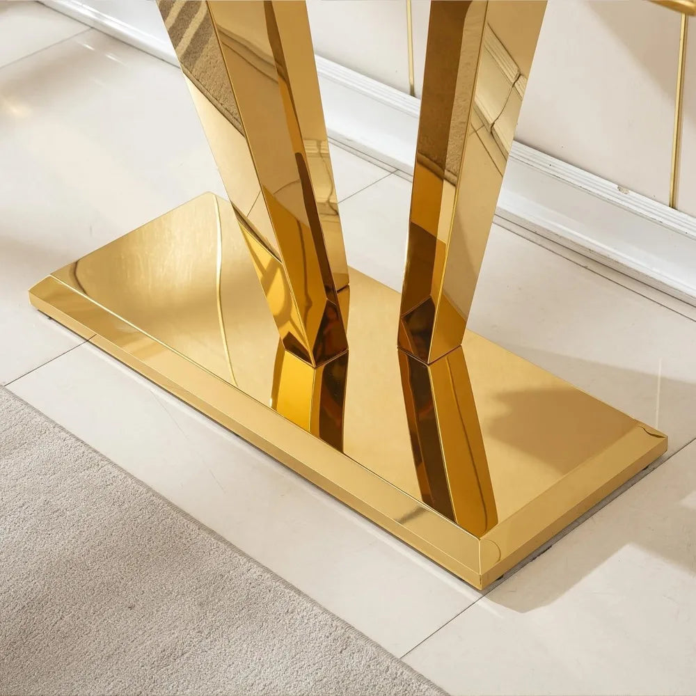 Everyday EssentialsOnline Marble Console Table With D Base