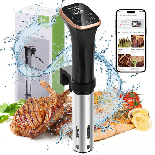 Blitzhome Waterproof Slow Cooker with WiFi Connectivity for Kitchen