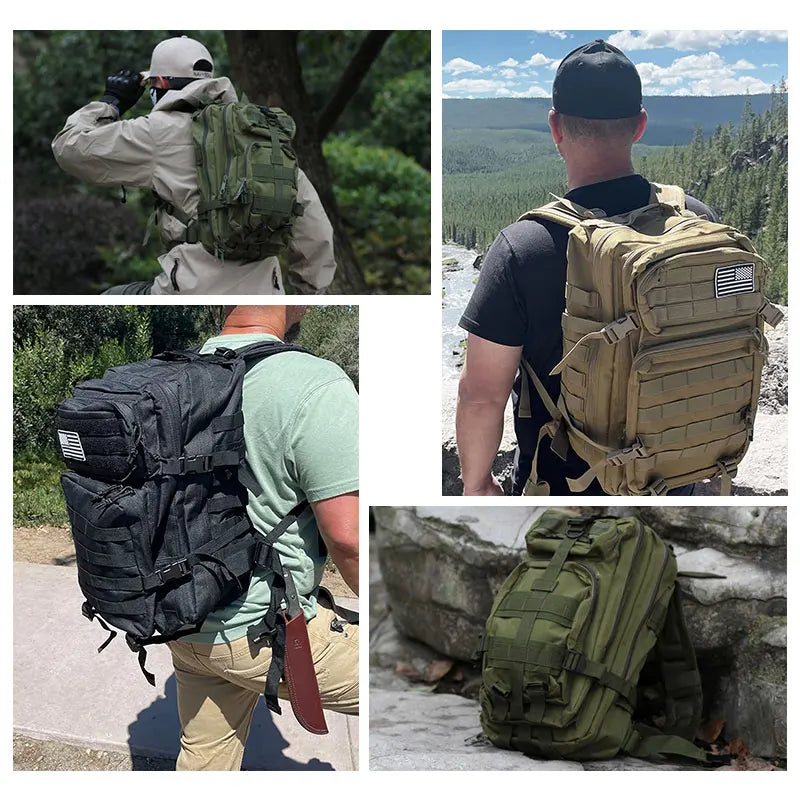45L 25L Tactical Backpack Unisex Large Outdoor Travel Bags