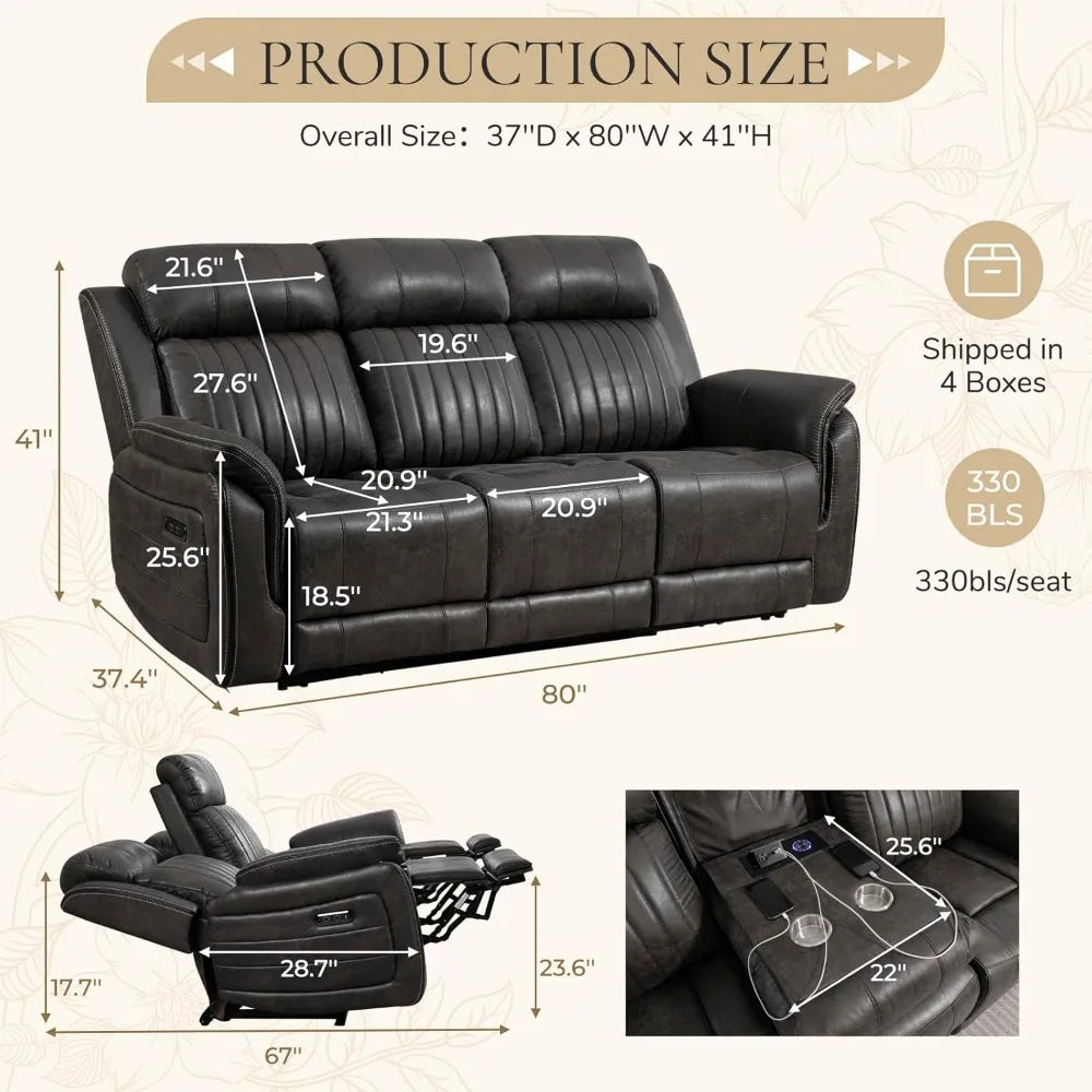 HUANZHUANG Zero Gravity Recliner USB Type C Power Headrest