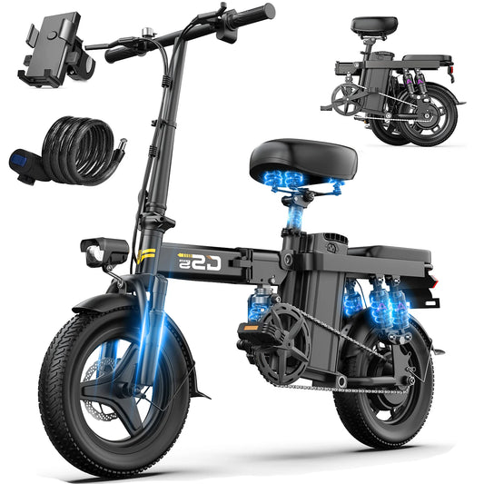 Everyday EssentialsOnline Folding Electric Bike 750W Battery