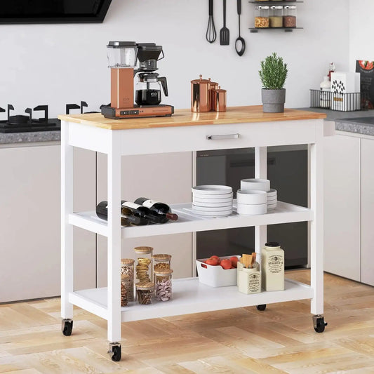 Everyday EssentialsOnline 3 Tier Island Cart With Storage