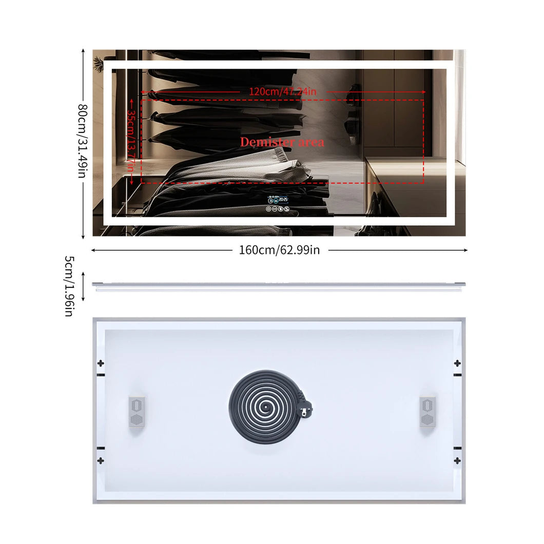 Everyday EssentialsOnline Led Vanity Mirror Bluetooth