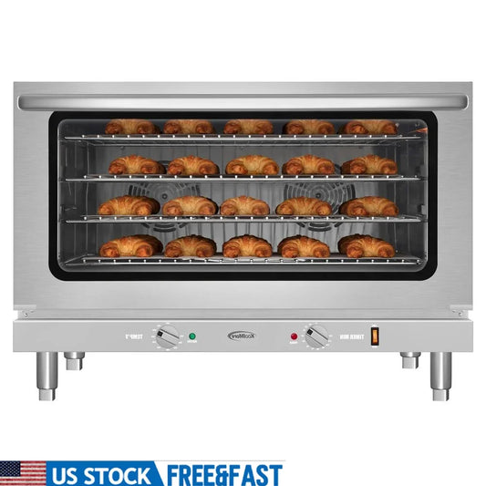 XMSJ 32 Inch Stainless Steel Convection Oven 3500W Capacity