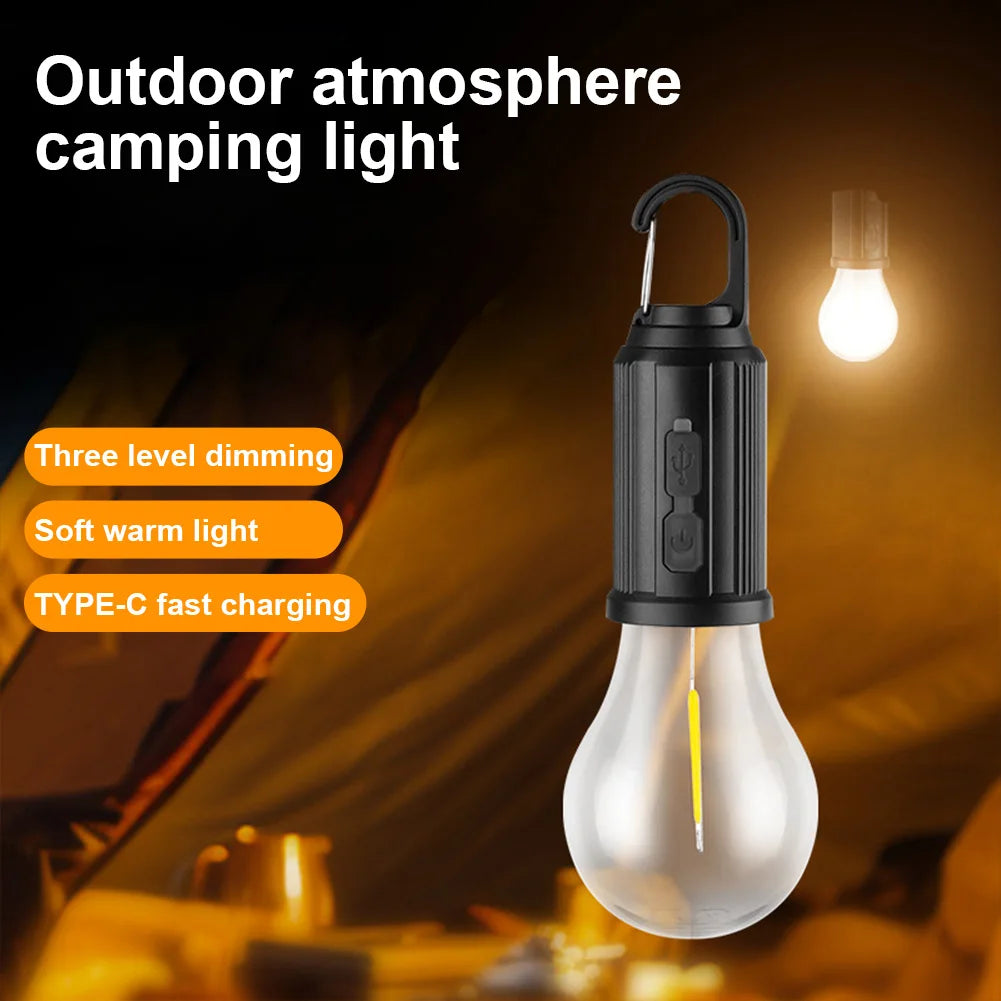 Shunmaii Solar LED Lantern USB Charging Outdoor Camping