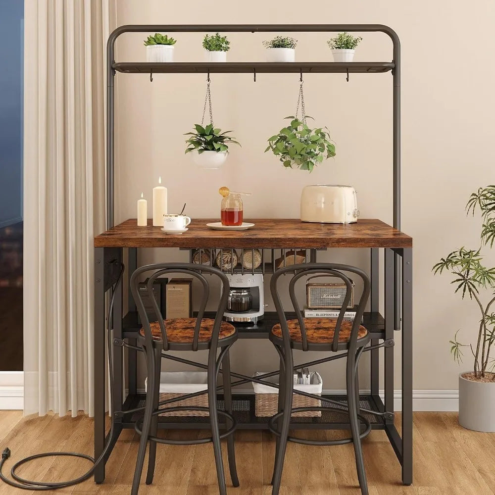 Everyday EssentialsOnline Rustic Kitchen Island With Outlet