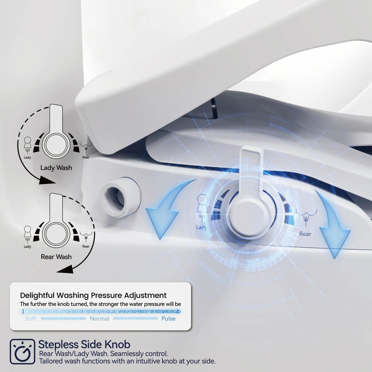 Everyday EssentialsOnline Bidet Toilet Seat With Nozzle