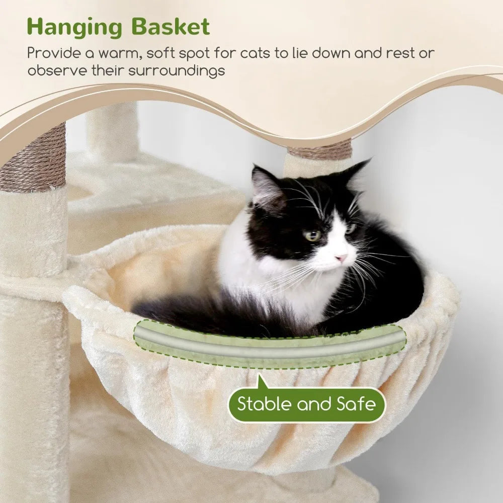 MKDK Heavy Duty Cat Tree For Maine Coon Tower Edition